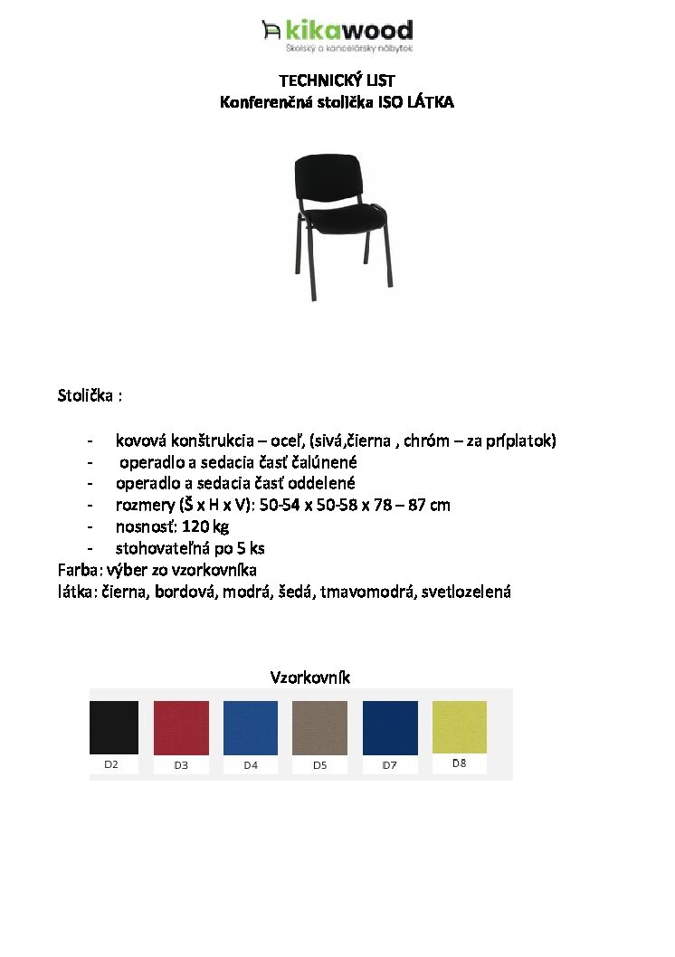 TL STOLIČKA ISO LÁTKA TL STOLICKA ISO LATKA pdf - kikawood.sk - predaj školského a kancelárskeho nábytku